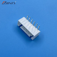 Connecteur Droit à Angle Droit JINDA XHS-6AW 2,5 mm Pas de 6 Broches, Connecteur Mâle d'Alimentation 3A, Terminal FPC Câble-à-Carte pour PCB, 250V 30~22AWG