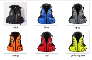 Gilets de sauvetage certifiés CE avec logo personnalisé, marque privée, orange, gris, rouge, pour adultes, hommes, femmes, bateaux, pêche, sécurité, flottabilité - Product Image 6