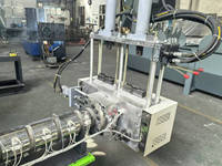 Mesin Daur Ulang Granulator PE Pendingin Air Sekrup Ganda Tanpa Jaring Filter untuk Limbah Buang Otomatis SJ180/160W