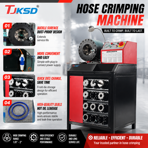 Máquina Prensa Automática para Crimpar Mangueras de 2 Pulgadas y 4 Hilos, con Troquel Frontal Vertical de Fácil Cambio, Certificación CE ISO, para <span class=keywords><strong>Astilleros</strong></span> - Product Image 3
