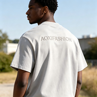 T-shirts en coton Ringpun personnalisés avec votre logo, 320 g/m², coton épais, t-shirts vierges, t-shirts décontractés pour hommes