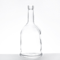 Bouteille de whisky en verre personnalisée de 750 ml, bouteille de rhum, de whisky, de liqueur, de gin, de vin ou de spiritueux en verre de 500 ml, bouteille de vodka en verre de 700 ml