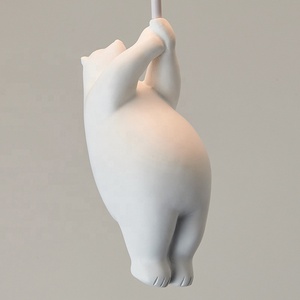 Lampada a sospensione a soffitto a forma di bambola di orso carino di vendita calda lampada a sospensione moderna in vetro a palloncino e27 per camera dei bambini letto per bambini - Product Image 6