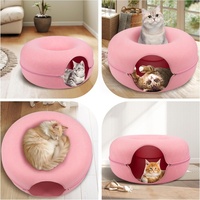 Lit pour chat pliable en feutre, best-seller, avec grotte, grande maison pour chat en feutre