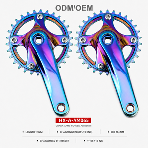 Juego de <span class=keywords><strong>bielas</strong></span> 2X 34T 50T BCD110 de aleación de aluminio CNC con doble plato para bicicleta de carretera 2X11, OEM ODM, venta al por mayor de fábrica personalizada - Product Image 3