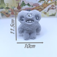 Peluche géante super douce de 4 pouces, Monstre aux grandes dents, Lavée, Anti-stress, Pendentif de sac à dos, Décoration de sac, Poupée amusante, Cadeau d'anniversaire