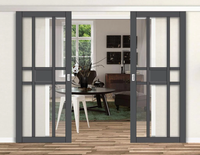Vente en gros porte coulissante armoire organisateur de placard double porte coulissante en verre
