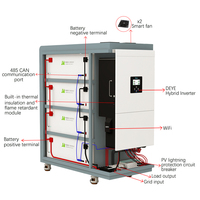 Onduleur Hybride Deye Triphasé 10kW 15kW, Système de Stockage Solaire 40kWh 43kWh, Onduleur Tout-en-Un avec Batterie au Lithium pour Intérieur