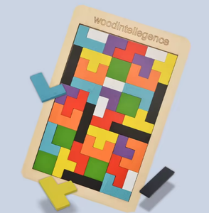 Set di Blocchi di Costruzione in Legno Colorati Fai-da-Te, Puzzle 3D Quattro-in-Uno, Giochi Educativi per Bambini - Product Image 6