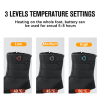 Chaussures chauffantes Chaussures chauffantes électriques Hiver Homme Graphène Rechargeable Batterie électrique Chaussures chauffantes