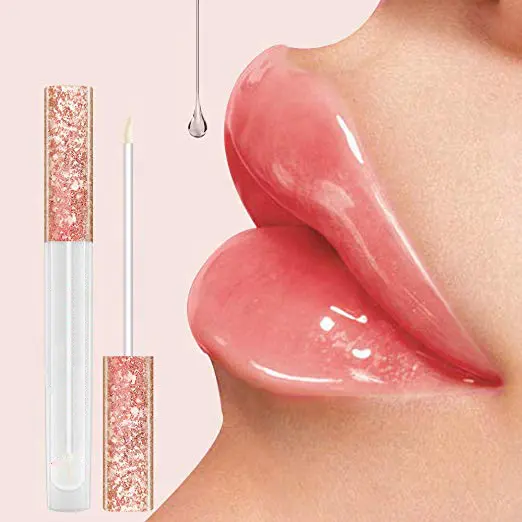 Lip Gloss Label Pribadi Lipstik Cair dengan Warna Berbeda, Lip Gloss Kecantikan Bibir Pemadat Bibir