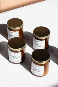 Velas Aromáticas LANJO OEM/ODM para el Hogar, en Frasco de Ámbar, con Etiqueta Privada, Velas de Soya Perfumadas para Regalos de Invierno y Festivos - Product Image 3