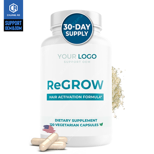 Vitaminas para el crecimiento del cabello OEM Re Crow con biotina Suplemento para el cabello Fórmula de activación del cabello por Pure Health 120 cápsulas vegetarianas - Product Image 1