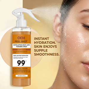 Service de soins de la peau personnalisés pour rehausser l'éclat naturel de la peau, spray exfoliant à l'acide kojique et au curcuma - Product Image 4