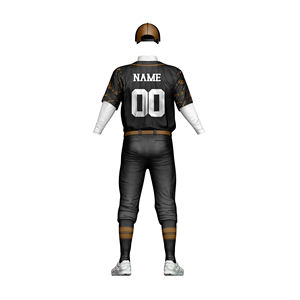 Traje de Club de sublimación Uniforme de béisbol de manga larga de alta calidad para hombres Conjuntos de uniformes de béisbol transpirables - Product Image 6