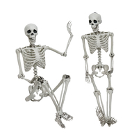 Vente en gros d'articulations effrayantes mobiles à la mode décoration de la vie complète du corps fantôme Halloween squelette humain à vendre