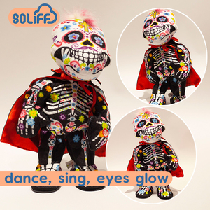 Poupées fantômes pour décoration d'halloween, jouet en peluche électrique avec poupées mobiles et chantantes pour enfants, offre spéciale - Product Image 6