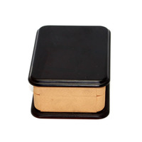 Boîte à bijoux rectangulaire moderne en bois Tardis pour filles avec musique et rangement pour pierres précieuses, doublure en microfibre