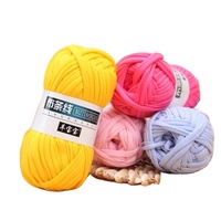 Fancy Crochet Yarn Customize Roll Weight 100g 200g 400g 500g 600g Crochet Tshirt Yarn for Handmade Baskets and Baby Pots