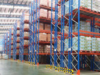 Sistema di Scaffalature Industriali per Magazzino, Ripiani Regolabili in Acciaio Resistente per Stoccaggio a Freddo