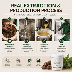 Manteca de <span class=keywords><strong>Cacao</strong></span> Natural, Manteca de Semilla de Theobroma <span class=keywords><strong>Cacao</strong></span> Orgánica para Piel Seca, Materia Prima Cosmética Hidratante a Granel - Product Image 3