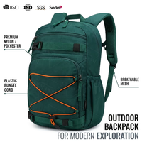 Sac d'école polyvalent ODM multi-poches avec boucle de poitrine réglable et poches pour bouteille d'eau, idéal pour les tout-petits en voyage en extérieur