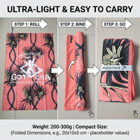 Serviette de plage en microfibre suédée à sublimation double face avec logo personnalisé, séchage rapide, légère, pour les voyages, le yoga, la gym en plein air