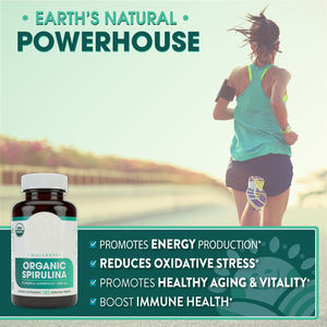 Makanan Alami Peningkat Kesehatan Membantu Imunitas Sehat Dinding Sel Rusak Organik Chlorella <span class=keywords><strong>Spirulina</strong></span> Tablet - Product Image 4