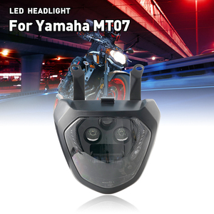 Lámpara de faro LED YongJin con luz de señal de giro amarilla para Yamaha MT <span class=keywords><strong>07</strong></span> <span class=keywords><strong>FZ</strong></span> <span class=keywords><strong>07</strong></span> MT07 2014-2017 de los años a - Product Image 1