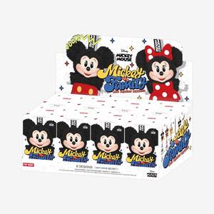 100% Original Popmart Mouse Família Bonito Juntos Amigo Chaveiro Série Figuras Boneca De Pelúcia Brinquedos Cegos Caixas De Mistério - Product Image 1