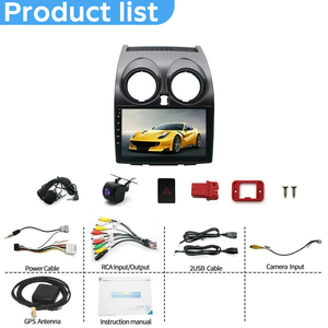 Autoradio 9 pouces GPS Navi 64 Go pour <span class=keywords><strong>Nissan</strong></span> <span class=keywords><strong>Qashqai</strong></span> J10 2006-2016 Gauche Android 15 DAB+ CarPlay BT DVR DSP FM/RDS Mirror - Product Image 6