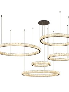 High-end Living Room Chandelier Modern Simple Nordic <strong>Light</strong> Luxury Crystal High Ceiling Hollow <strong>Loft</strong> Villa <strong>Covering</strong> Large <strong>Light</strong> - Product Image 4