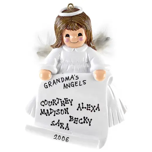 Wholesale christmas ornament suppliers for polyresin personalized praying angel christmas