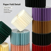 Décoration de table cylindrique pliable en papier et de rampe d'escalier pour mariages et fêtes d'anniversaire