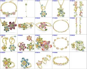 New Hot Bán đồ trang sức sang trọng <span class=keywords><strong>Set</strong></span> đầy màu sắc kim cương lớn Hoa Vòng đeo tay Bông Tai Nhẫn nổi tiếng Designer Brass thiết kế đồ trang sức <span class=keywords><strong>Set</strong></span> - Product Image 2