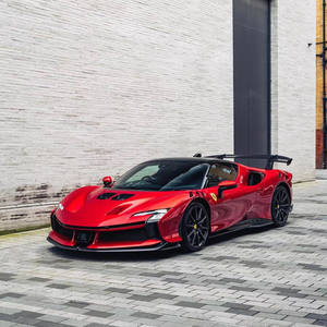 Per Ferrari SF90 Kit carrozzeria in fibra di carbonio SF90 aggiornato SF90FXX stile paraurti anteriore e posteriore gonna laterale Spoiler luci posteriori cofano - Product Image 2