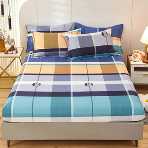 Sábanas Ajustables 100% Algodón, Elásticas, para Todas las Temporadas, Ropa de Cama para Adultos, 500 Hilos, Color Sólido, Uso Hospitalario, Ultra Suaves, Modernas - Product Image 5