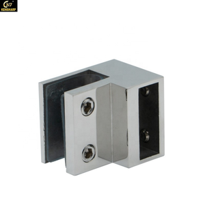 Kensharp Clip de verre en acier inoxydable Connecteur de <span class=keywords><strong>pince</strong></span> de verre Connecteur de tube carré 10x30mm Quincaillerie de porte coulissante de douche à deux voies - Product Image 3