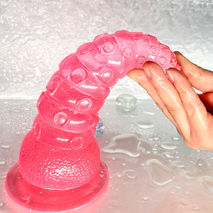 Kovida, productos sexuales para hombres homosexuales, gigante, enorme, gelatina grande, goma de silicona, pene femenino de plástico, juguete sexual, monstruo, tentáculo, consolador para mujer - Product Image 6