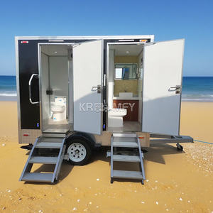 Toilettes publiques mobiles de luxe en gros 2025, remorque de toilettes portables - Product Image 2