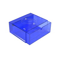 Boîte Cadeau Personnalisée en Acrylique Transparent avec Couvercle Coloré et Cache Anti-Poussière, Facile à Assembler et Idéale pour le Rangement