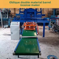 Machine d'encens à bâton à double baril à grande échelle entièrement automatique en acier inoxydable moteur d'équipement de fabrication d'encens domestique/commercial