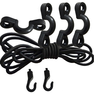 Cordon élastique en nylon de 5 mm avec crochets en C pour le rangement des kayaks et l'utilisation en extérieur - Product Image 3