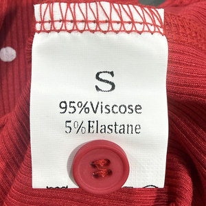 Canotta a Costine con Bottoni e Pois, 95% Viscosa 5% Elastan, da Donna, Vestibilità Slim, Stile Y2K, Top Corto per Uscire, Estate 2026 - Product Image 5