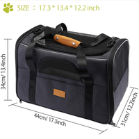 Mochila Porta Mascotas Plegable y Portátil, 10 kg, Aprobada por Aerolíneas, Transpirable, Bolsa de Viaje para Animales Pequeños