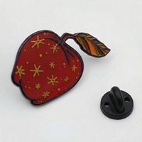 Vente en gros de badges en métal émaillés modernes personnalisés 30mm, impression UV, motifs de dessins animés mignons, accessoire vestimentaire