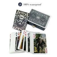 Cartes à jouer personnalisées en plastique pour mariage avec photo de couple, noms et date, idéales pour les cadeaux et les cadeaux d'invités