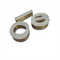 Lettres lumineuses en acrylique personnalisées, enseigne 3D, bande lumineuse LED, acier inoxydable, processus de transfert de grain de bois, IP65, résistant aux intempéries