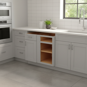 Mobile Base da Cucina Sunique Profondità 24-29.9 Pollici Design Moderno con 1 Cassetto e Maniglia a Pomello - Product Image 3