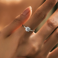 Vente en gros usine – Bague de mariage romantique en argent sterling S925, sertie de moissanite haute qualité 1 carat couleur D, plaquée rhodium, certifiée CMA
